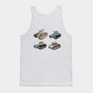 Various French WW2 Tanks Tank Top